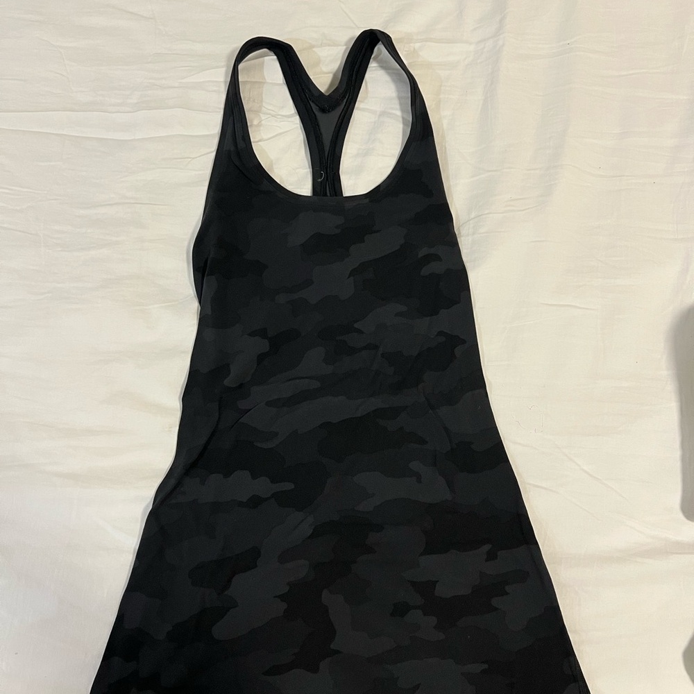 Black Camouflage Racerback Tank Top